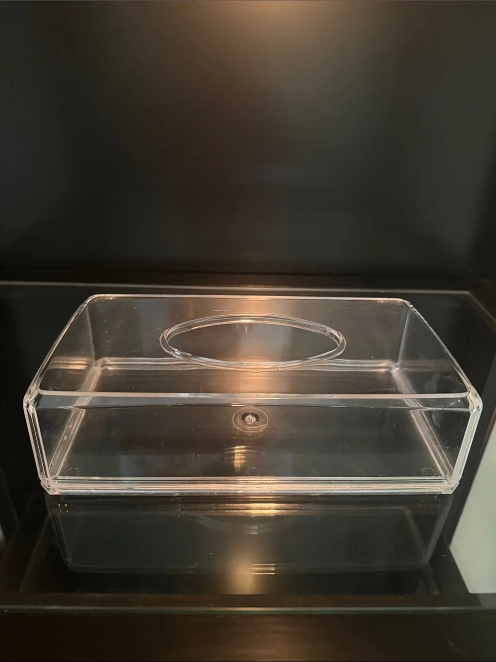 Vintage Acrylic or Lucite Tissue Holder